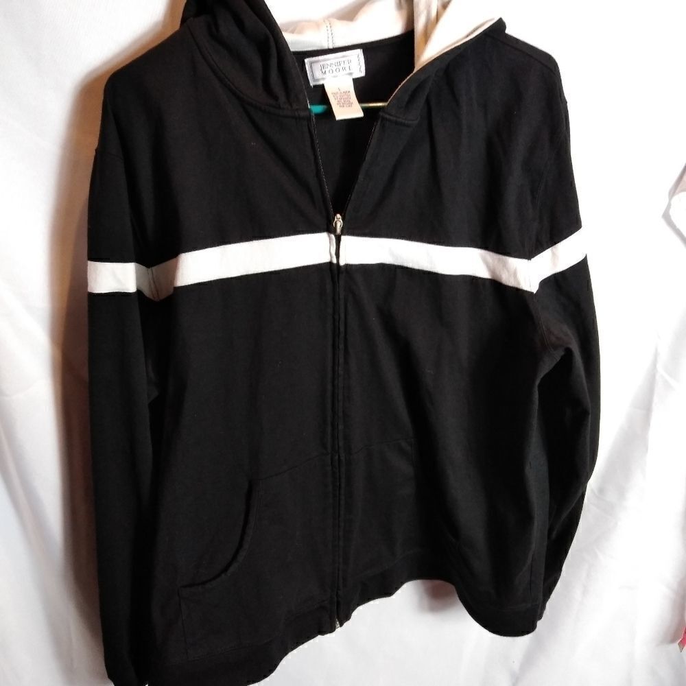 Jennifer Moore zip front hoodie